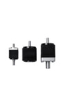 Beefy Compact Servo Gearbox With 50 To 1 Micro Step Down Ratio For Precise Motion Control, three gearboxes side by side