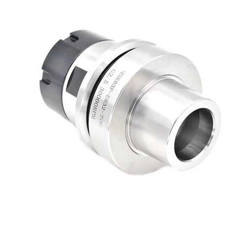 Rock Solid Precision Balanced Collet Chuck For HSK63F CNC Woodworking Tool Holder with ER40 connection, 100mm length.