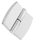 Detachable Self-Closing Stainless Steel Beefy Heavy Duty Door Hinge for Public Restrooms, spring loaded, silver alloy