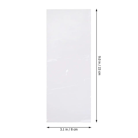 100Pcs PVC Heat Shrink Wrap Bags For Bottles And Medicine Easy To Use Sealing Film That Keeps Products Fresher Clear Plastic Shrink Wrap For Packaging And Shipping Great For Bulk Bottling DIY Craft And Makeup Storage, 3.1 x 9 in clear PVC bag