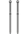 EDC Gear Straps Grey Polyurethane 14 Inch Length Pair Ultra Lightweight 32G Grab And Go For Bike Ski And Travel Gear
