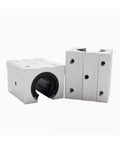 Set Of 4 Aluminum Block SBR10UU 30mm Linear Motion Ball Bearing Slide Blocks For SBR30 Linear Guide Rails Heavy Duty Beefy Pro Grade CNC Milling And Robotics Projects, aluminum bearing blocks