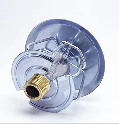 Heavy Duty Fire Sprinkler Head Protective Cover Built Tough To Shield Against Paint Dust And Debris With Drop On Go Setup For Contractors Keeping Your Sprinklers Pristine Through Rough Construction Jobs - clear plastic cover with threaded outlet