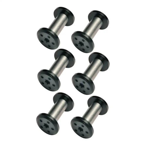 Collection of 10 Pack Cap Knife Handle Screws Stainless Steel Knife Handle Fasteners Kit DIY Friendly Black Rivets and Pins for Knife Making