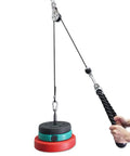 Silent Cable Pulley System Dope Home Gym Attachments heavy duty setup with weights and rope for arm workouts