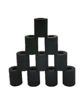 200 Pack Pickup Roller Rubber Replacement For FS Series Printers Easy Install Plug And Play With Compatibility Across 1028 1128 1035 1100 1320 1120 1135 1300 1370 3900 4000 2000 Series Replaces 2F906230 2BR06520 2F906240 black rubber pickup rollers stacked in a pyramid