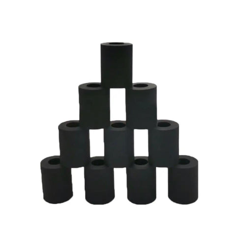 200 Pack Pickup Roller Rubber Replacement For FS Series Printers Easy Install Plug And Play With Compatibility Across 1028 1128 1035 1100 1320 1120 1135 1300 1370 3900 4000 2000 Series Replaces 2F906230 2BR06520 2F906240 black rubber pickup rollers stacked in a pyramid