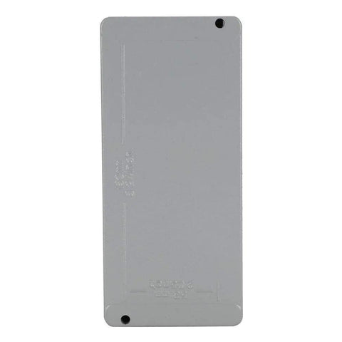 Back view of Outdoor Ready 3 Button Emergency Stop Push Button Switch Station With Red And Green Indicator IP66 Aluminum Housing Enclosure