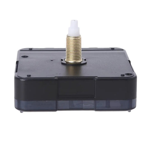 Close-up of Battery Operated Quartz Wall Clock Movement Kit With Hands Replacement mechanism, showing 2.17 x 2.17 inch size