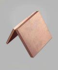 Pro Grade Tungsten Copper Alloy Plate 80 Percent Tungsten 20 Percent Copper, 5x100x100mm, side view, thick electrode plate for welding