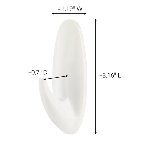 Damage Free Wall Hooks Set With Strips, Includes 6 Hooks And 12 Medium Adhesive Strips, No Tools Needed, Easy Peel And Stick, Holds Up To 3 Lb, Perfect For Organizing Closets, Doors, Cabinets, And Entryway Storage
