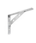 Heavy Duty Stainless Steel Shelf Bracket Wall Mount Built To Last For Garage Kitchen And Bath Storage Secure Stud Mount Level Shelving Support One Pack