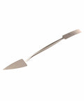 Dual End Trowel And Square Detail Tool With Three Quarters Inch Forged Steel Blade Eight Point Seven Five Inch Long Hand Tool For Masonry And Stucco Work Pro Grade For Precise Mortar Finishing And Decorative Textures
