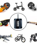 Offroad 6374 Electric Skateboard Motor 3500W 190KV BLDC Outrunner For Electric Skateboards Longboards Escooters EBikes DIY Kit Parts Beefy Power, Smooth Acceleration, Rugged Install surrounded by various electric vehicles.