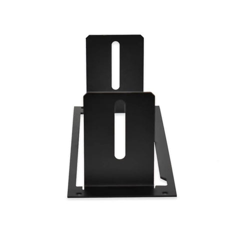 Heavy Duty One Piece Equipment Mounting Bracket Featuring 3.5 Inch Open Space Boots Right Onto Soundoff Signal Sirens For Quick And Clean Vehicle Rigs