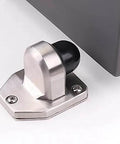 Stainless Steel Door Stopper With Rubber Silencer And Heavy Duty Buffer For Noise Reduction And Door Protection Solid Brushed Finish