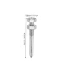 Replacement peg for Pro Grade Lawn Aerator Shoes with 20 Heavy Duty Metal Spikes, 4.5cm length, 0.8cm width, durable metal