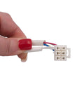Connector of Model Specific Refrigerator Ice Maker Replacement For 243297609 And 243297613, 6 pin harness, close-up view.