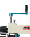 Side view of Manual Bead Roller For Metalworking, 7 Inch Throat, 22 Gauge Mild Steel showing handle and part of frame.