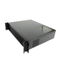 Pro Grade 2U Rack Mount Chassis With Compact 350Mm Depth handles showing side and top ventilation for ATX and MicroATX.