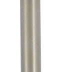 Stainless Shower Arm 6 Inch Ceiling Mount With 1/2 Inch IPS Threads, 2.5 Inch Outside Diameter, Brilliance Stainless Finish