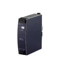 Pro Grade Rail Mount Dc Power Supply 24V 5A Din Rail Adapter with indicator lights and input/output terminals.