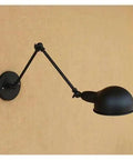 JGSYD Adjustable Long Arm Wall Sconce - Vintage Industrial Home Lighting Retro Loft Lamp stylishly mounted on a wall.