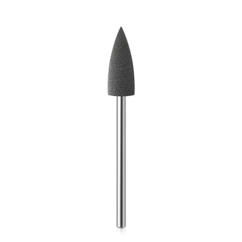 Single pointed drill bit from 7Pc Small Pointed Head Nail Drill Bits Rubber Silicone Rotary Nail Art Cutter Polishing Buffer Pro Grade Electric Manicure Machine Pedicure Tools Cuticle Clean File Salon Set.