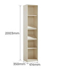 Dope Floor Standing Modular Bookshelf With Open Compartments And Adjustable Shelves, Ultra Versatile Display Cabinet, 2003mm tall