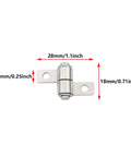 Close-up view of 4Pcs Small Shaft Damping Swivel Positioning Hinge Kit For Switchgear Cabinets CL2057 0.3N.m in manganese steel.