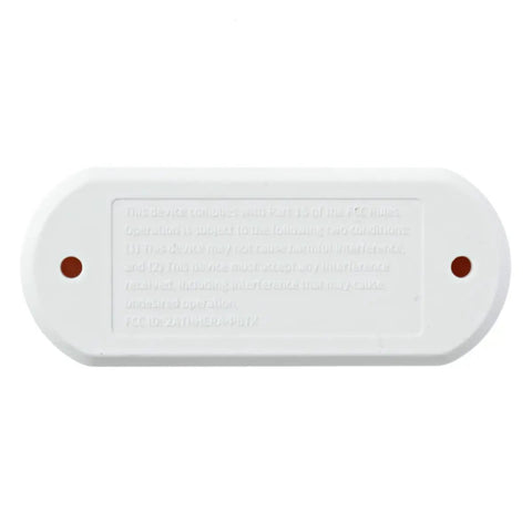 Back view of Plug In Wireless Doorbell Kit With 4000 Feet Of Range And A Loud Flashing Strobe, showing mounting holes.