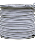 Heavy Duty 400 Ft 14 AWG 5 Conductor SJTO Rated Portable Power Extension Cord Bright White Cover on spool.
