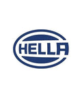HELLA logo on white background with blue oval emblem.