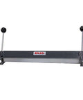Portable 18-Inch Sheet Metal Brake for 18-Gauge Mild Steel, shown with adjustable 0-90 degree bend and lightweight gray aluminum frame.