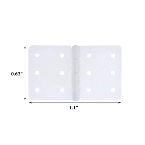 Pinned Nylon Hinges Set For RC Plane Model Aircraft Control Surfaces 25 Pieces open hinge dimensions 0.63 x 1.1 inches