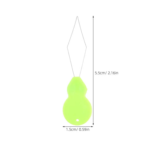Gourd Shape Needle Threader For Embroidery And Sewing Machines Ultra Portable Handheld Tool With Plastic And Metal Build For Effortless Hand Sewing And Machine Threading Grab And Go Travel Companion, 5.5cm