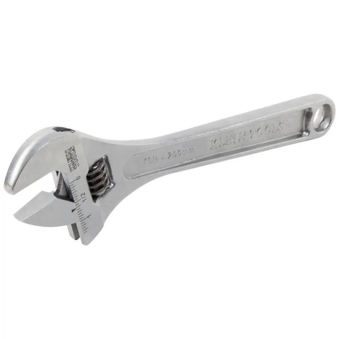 10 Inch Adjustable Wrench With Extra Capacity Jaw Forged Alloy Steel, High Polish Chrome Finish, Lightweight Yet Heavy Duty and Rugged
