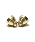 Top Notch F3028 Plasma Cutting Consumables Including Nozzle Cap 11.855.401.1628, two robust golden nozzle caps for precise cutting.