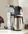 No Fuss 40 Ounce Coffee Brewer With Precise Temperature Control And A Quick 4 To 6 Minute Brew One Button Operation Automatic Brew Basket Pauses When Carafe Is Removed Durable Polished Silver Finish Delivers Consistent Rich Flavor Every Time