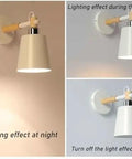 EDFGVH Single Heads Iron Art Lamp Body Wall Lamps with E26/E27 Metal Base Sconces 10.6in living room light effects at day and night
