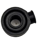 Heavy Duty 5/8 Inch Heim Joint Rod End Dust Boot Built Tough With Grip Tight Rubber, top view of black rubber dust boot.