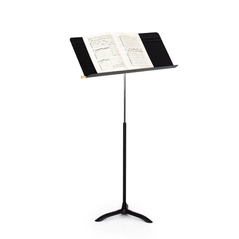 Fourscore Music Stand With Extra Wide 32 Inch Desk For Large Scores And Ensembles Heavy Duty Aluminum Construction and Tripod Base