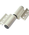 Two Pack Thickened Bridge Aluminum Door Hinges Set, Heavy Duty 120 Kg Per Pair, Black Or White Finish, white left hinge detail