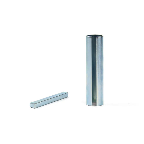 Stainless Steel Crankshaft Sleeve Adapter From Five Eighths Inch To Three Quarters Inch, Gearhead Friendly Three Sixteenth Inch Keystock Included