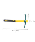 Plastic Clad Fiberglass Handle Garden Hoe 38 By 25 Cm Lightweight Easy To Use Yellow Durable Yard Planting Tool