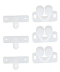 Set Of 3 White Ball Catch Latches For Cabinets And Cupboards Marine Grade Door Closures That Snap With Spring Back Plates Plastic Roller Catches Durable Cabinet Hardware For Home Improvement And Boat Projects, white plastic