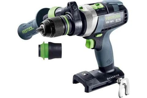 Heavy Duty Cordless Percussion Drill With Real Deal Masonry Punching Power And Smooth Woodworking Flow Including Forstner Bit Compatibility Plus No Nonsense Workhorse Design Tool Only, detailed view.