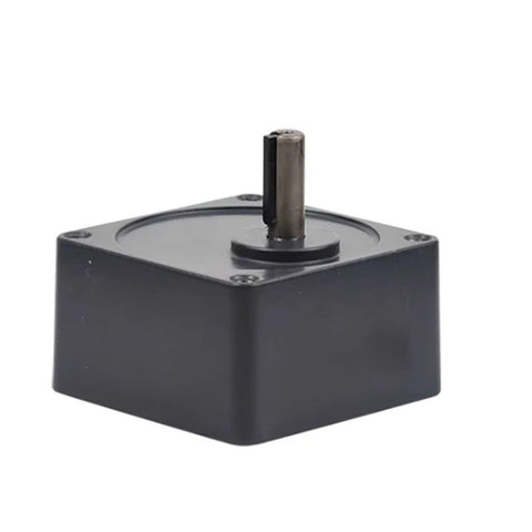 90x90mm Flange Gearbox For AC Motors, Adjustable Speed Gear Head With 12mm Output Shaft, 5GN Reducer, side view