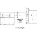 Anti Backlash 25mm Ballscrew SFU2505 RM2505 With 250mm Length And 5mm Pitch, Metal Nut, Standard BK BF20 End Machining, Pro Grade High Precision CNC Screw For Low Friction, Quiet Operation, Smooth Start, Long Lasting Performance. Technical drawing with BK20/BF20 ends