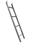 Sturdy Bunk Bed Ladder With Handrails For Kids And Seniors Adjustable From 3.8ft To 5.5ft Fits Twin Bunk Beds Tough As Nails Durable Silver Finish